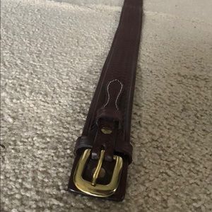 Leather rodeo belt
